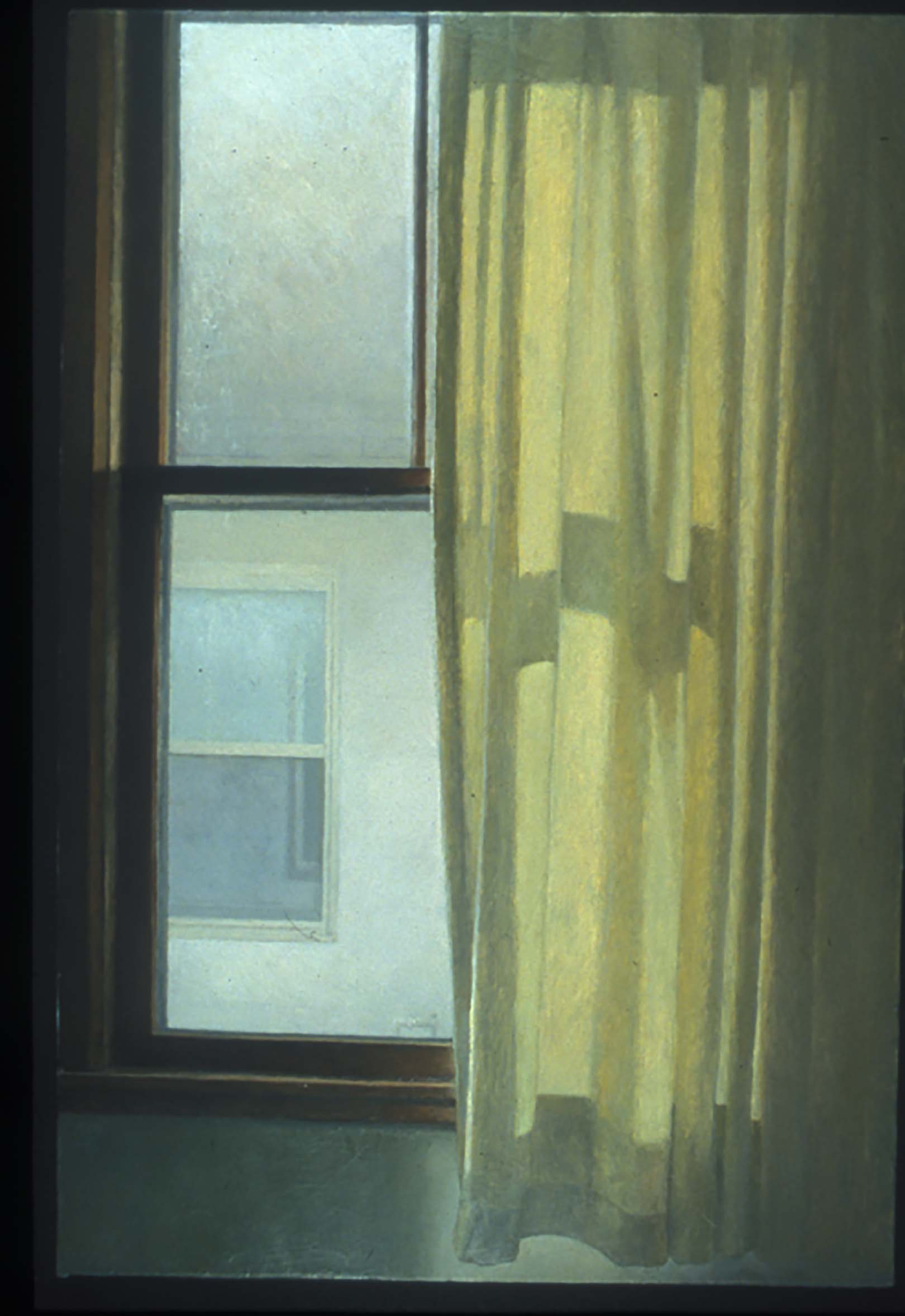Curtain / oil on panel / 15 &half" x 23 ½" / Private Collection